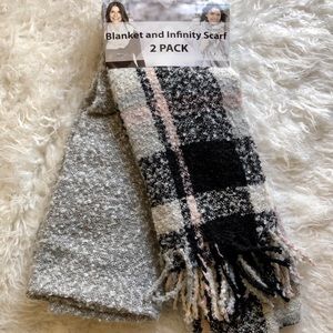 NEW Blanket and Infinity Scarf Set